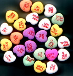 Sweet valentine candy